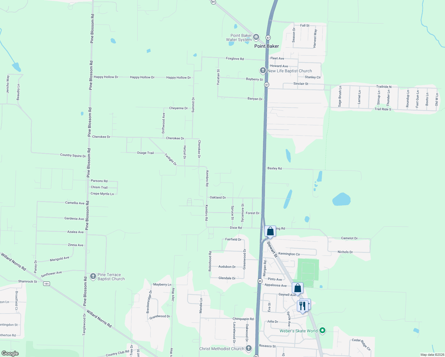 map of restaurants, bars, coffee shops, grocery stores, and more near 6594 Kembro Road in Milton