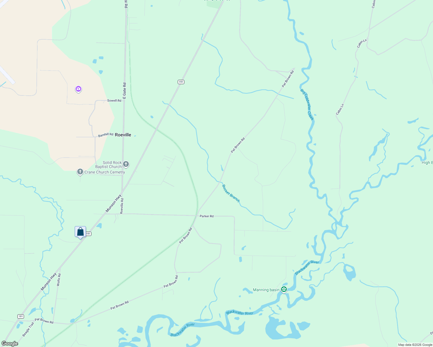 map of restaurants, bars, coffee shops, grocery stores, and more near 6743 Pat Brown Road in Milton