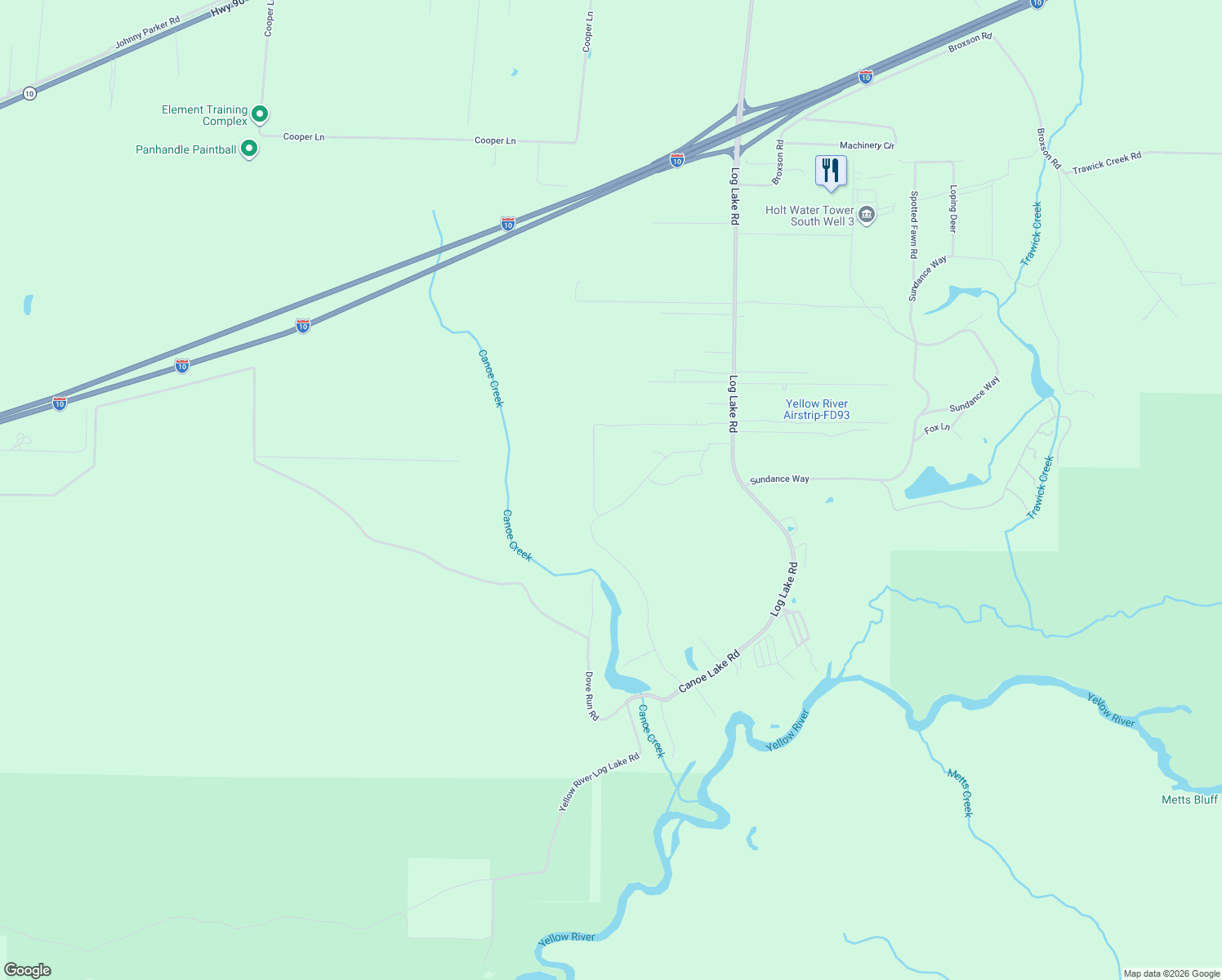 map of restaurants, bars, coffee shops, grocery stores, and more near 4198 Whippoorwill Drive in Holt