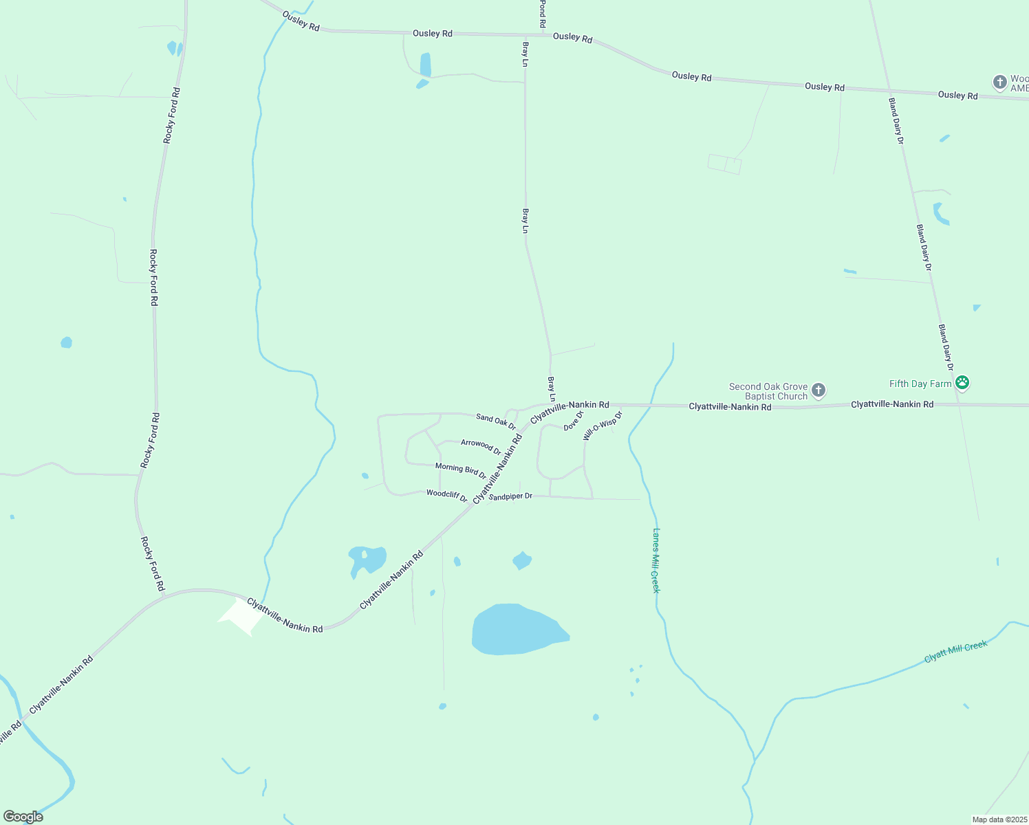 map of restaurants, bars, coffee shops, grocery stores, and more near 6307 Sand Oak Trce in Valdosta