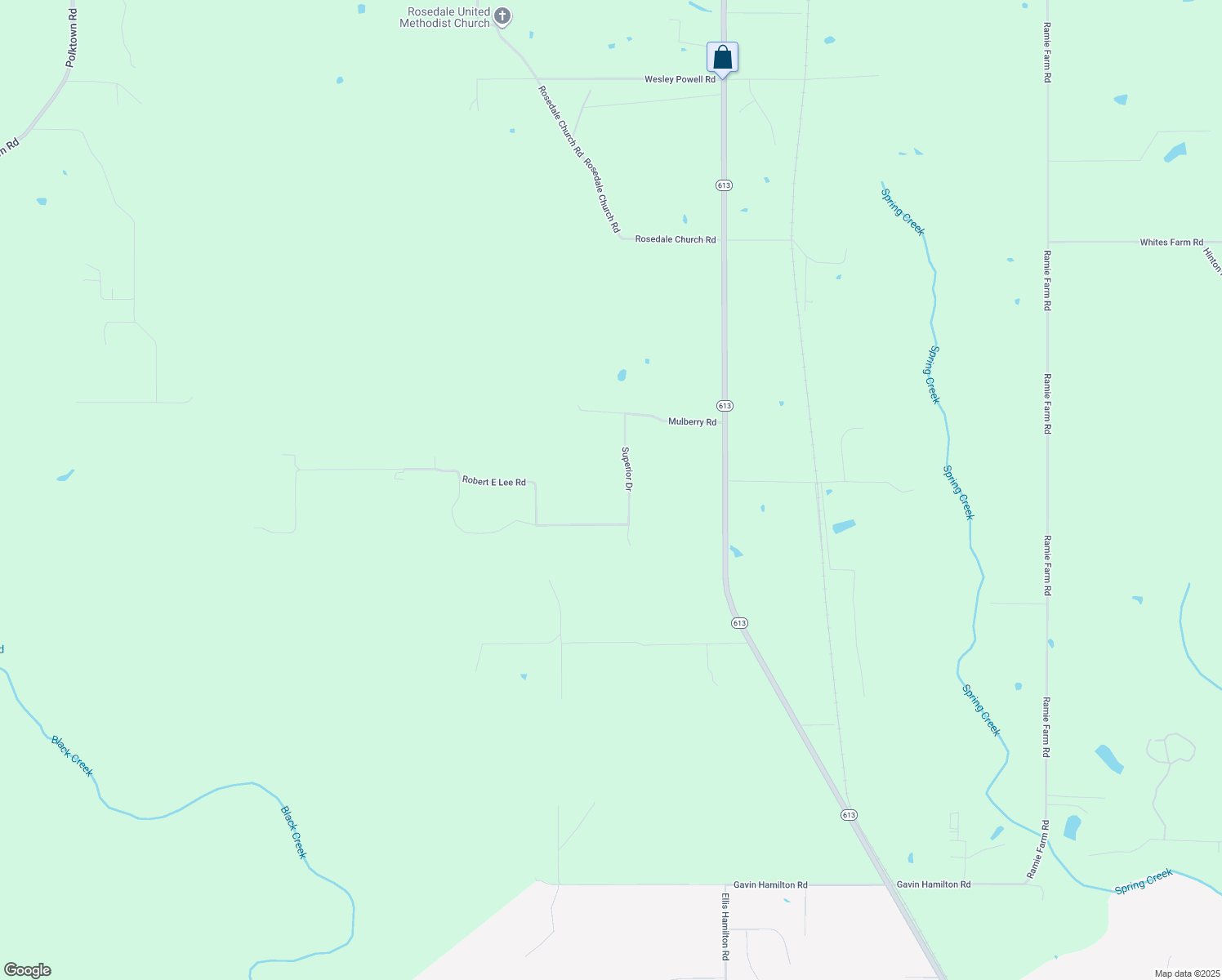 map of restaurants, bars, coffee shops, grocery stores, and more near 24101 Superior Drive in Lucedale