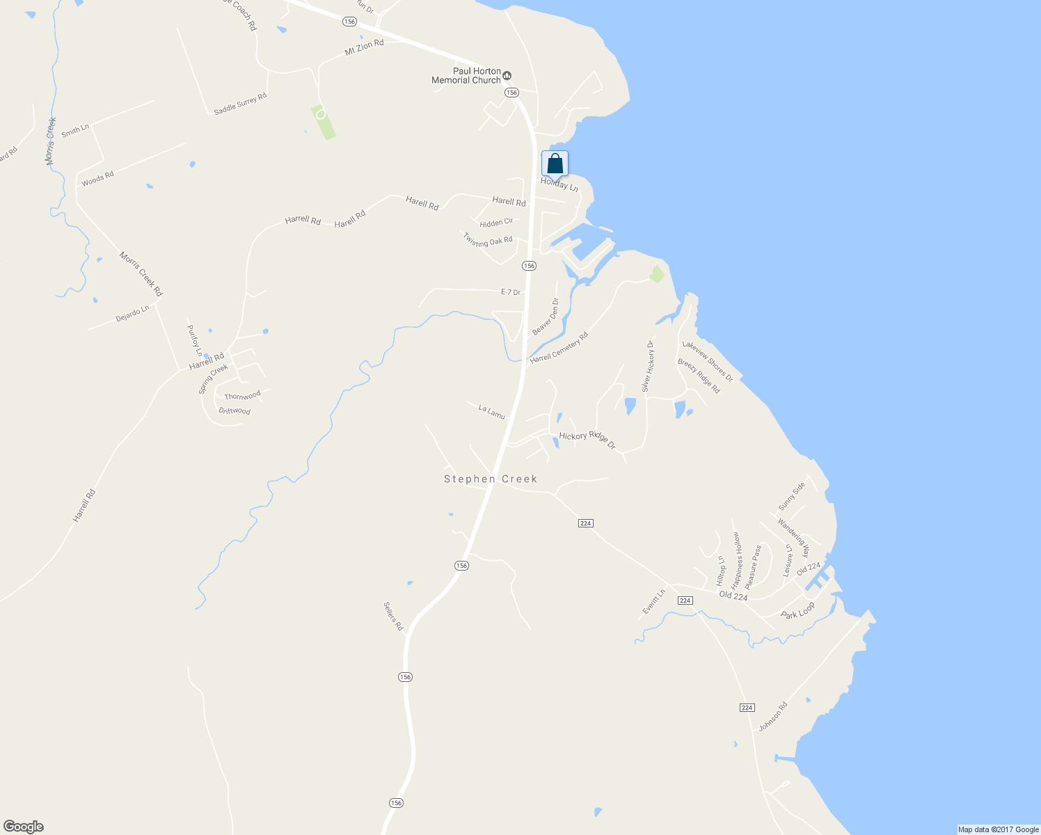 map of restaurants, bars, coffee shops, grocery stores, and more near 90 Recreation Lane in Coldspring