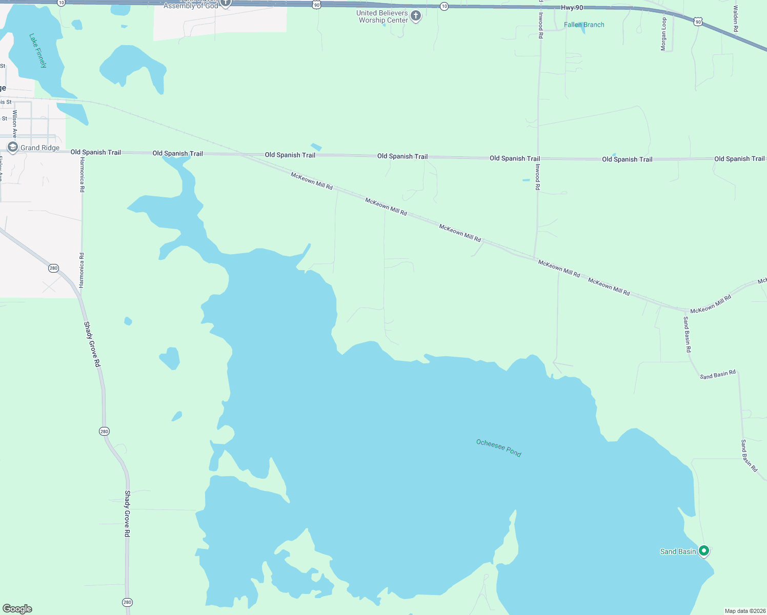 map of restaurants, bars, coffee shops, grocery stores, and more near 1786 Kaham Lane in Grand Ridge