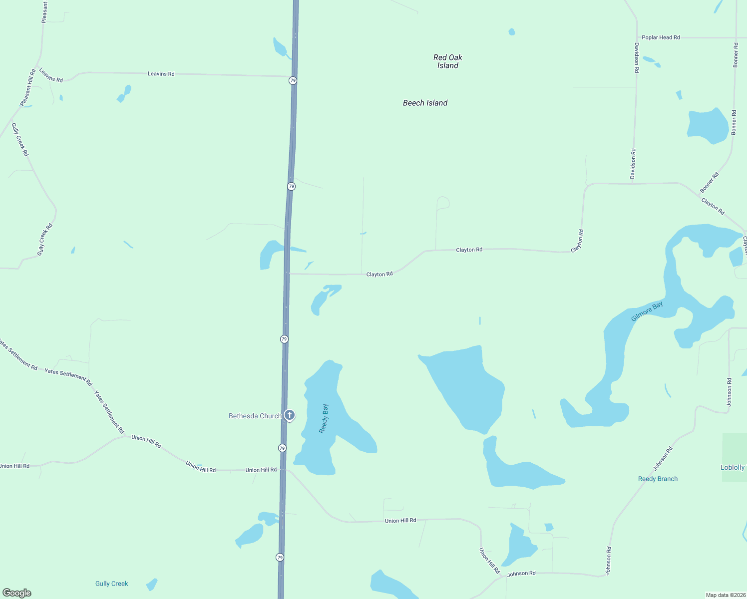 map of restaurants, bars, coffee shops, grocery stores, and more near 3627 Clayton Road in Bonifay