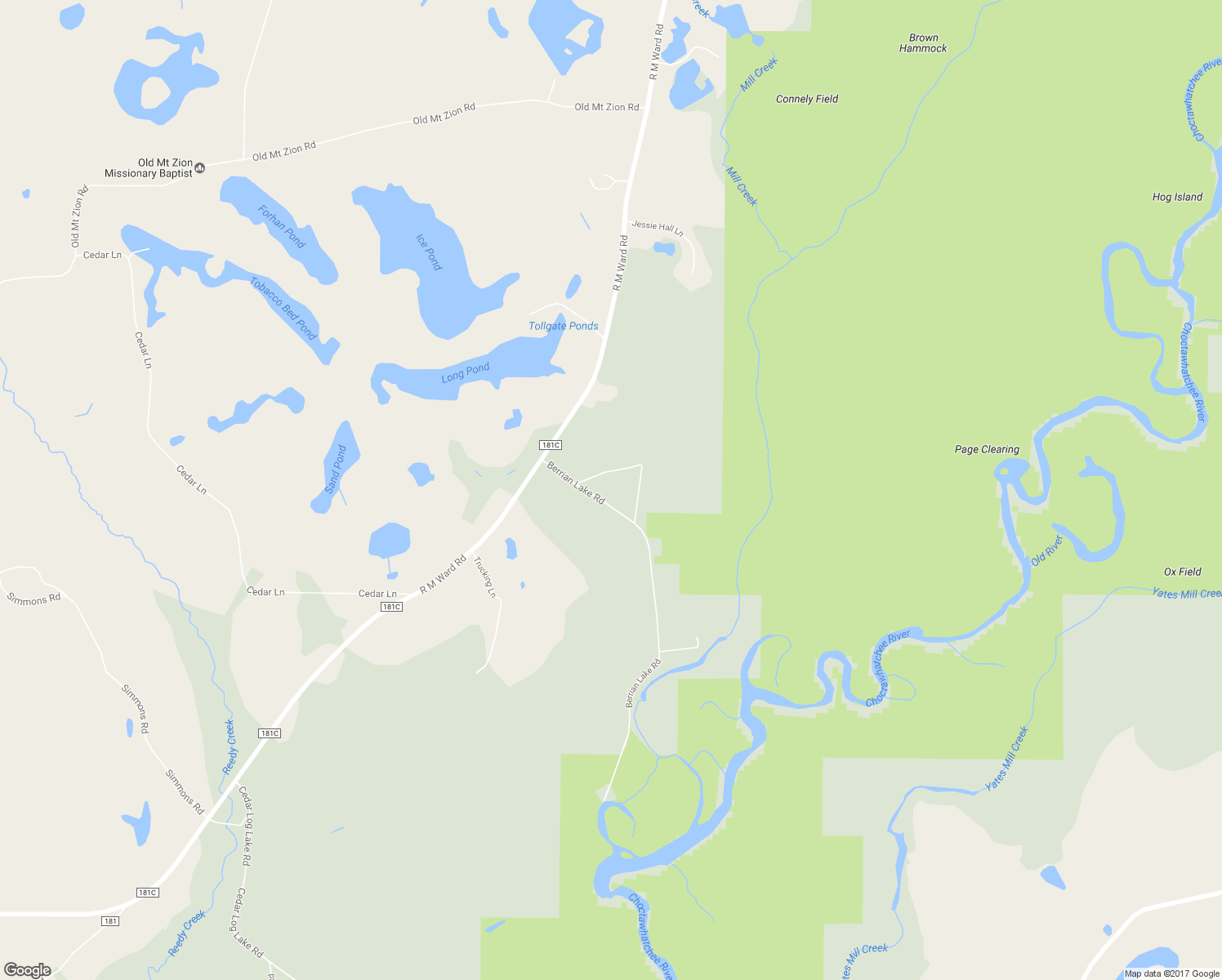 map of restaurants, bars, coffee shops, grocery stores, and more near 2969 Coon Bottom Road in Ponce de Leon