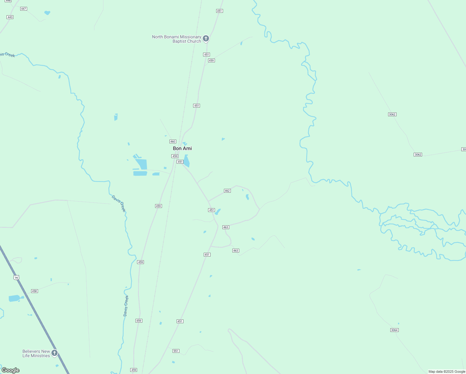 map of restaurants, bars, coffee shops, grocery stores, and more near County Road 462 in Kirbyville