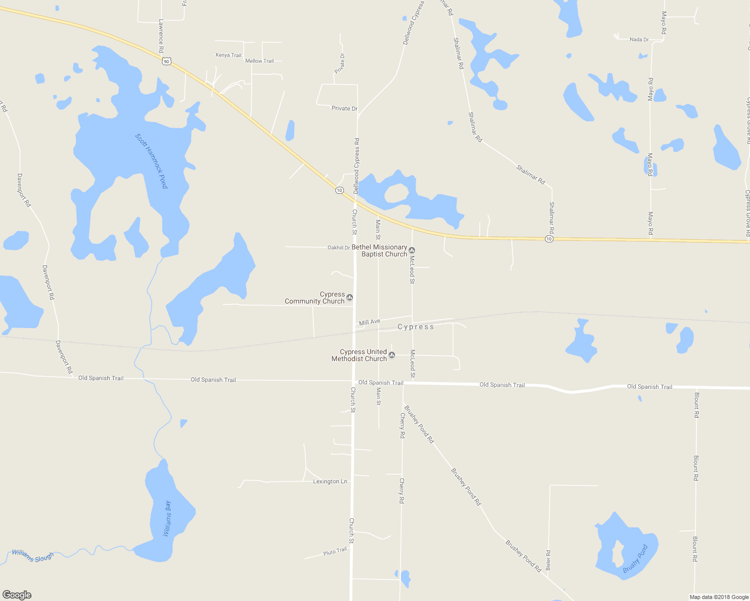 map of restaurants, bars, coffee shops, grocery stores, and more near 2085 Main Street in Grand Ridge