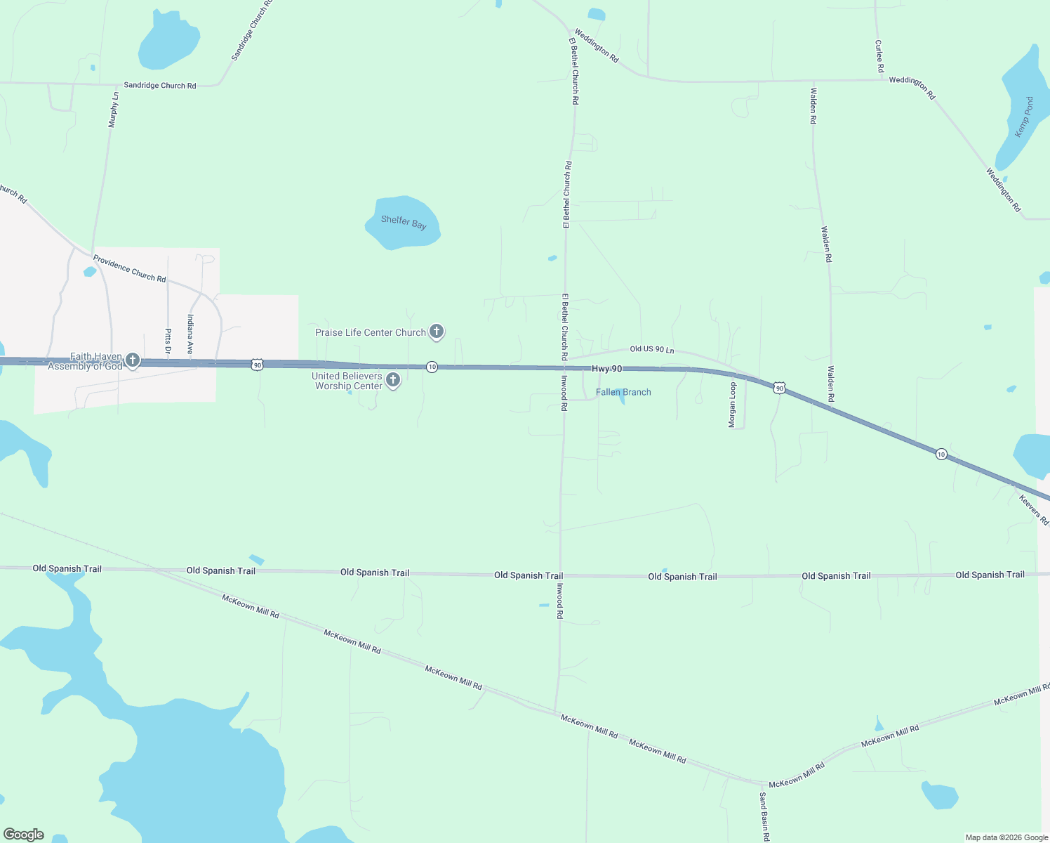 map of restaurants, bars, coffee shops, grocery stores, and more near 7426 Berry Drive in Grand Ridge
