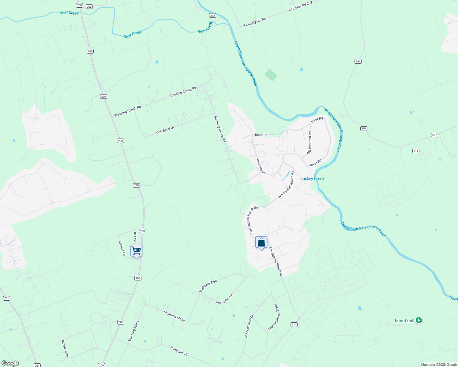 map of restaurants, bars, coffee shops, grocery stores, and more near 311 Hidden Bear Rd in Liberty Hill