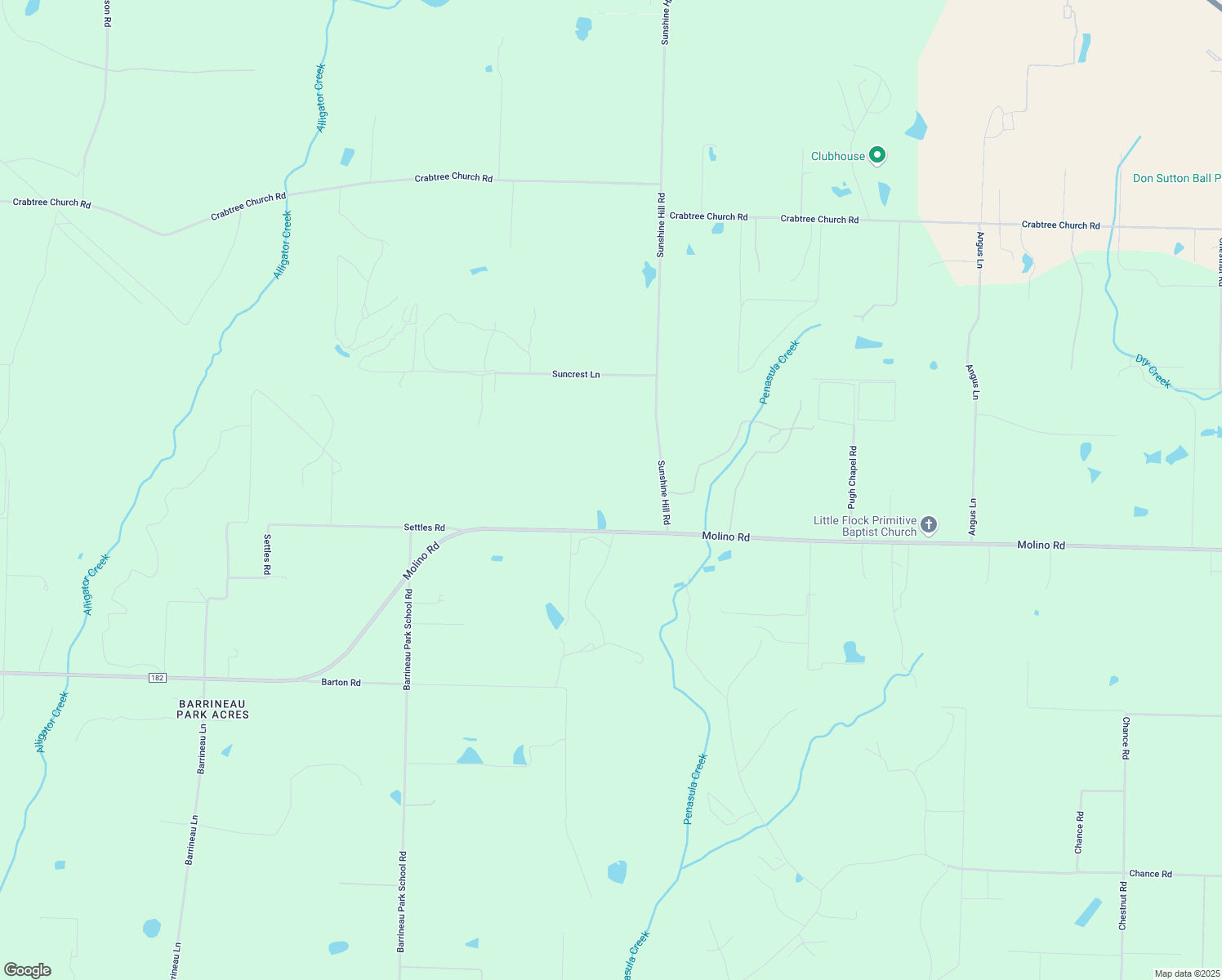 map of restaurants, bars, coffee shops, grocery stores, and more near 4010 Molino Road in Molino