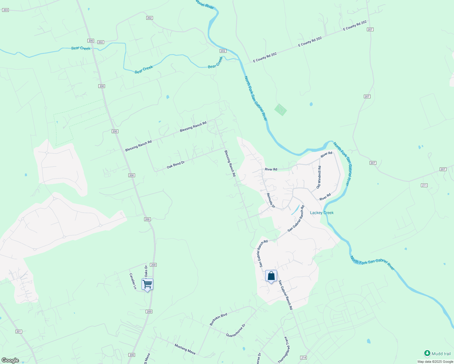 map of restaurants, bars, coffee shops, grocery stores, and more near 518 Blessing Ranch Rd in Liberty Hill