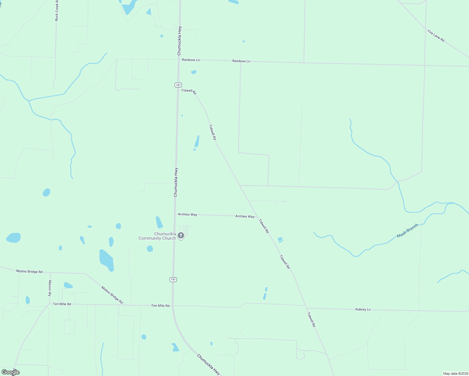 map of restaurants, bars, coffee shops, grocery stores, and more near 8197 Tidwell Road in Milton