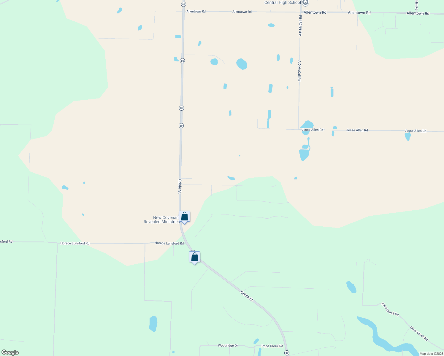map of restaurants, bars, coffee shops, grocery stores, and more near 5550 Forest Hills Lane in Milton