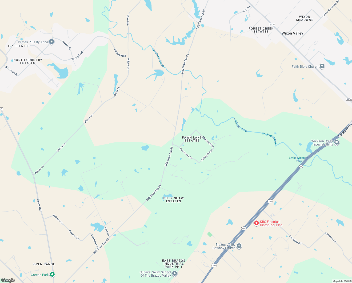 map of restaurants, bars, coffee shops, grocery stores, and more near 1796 Fawn Lake Drive in Bryan