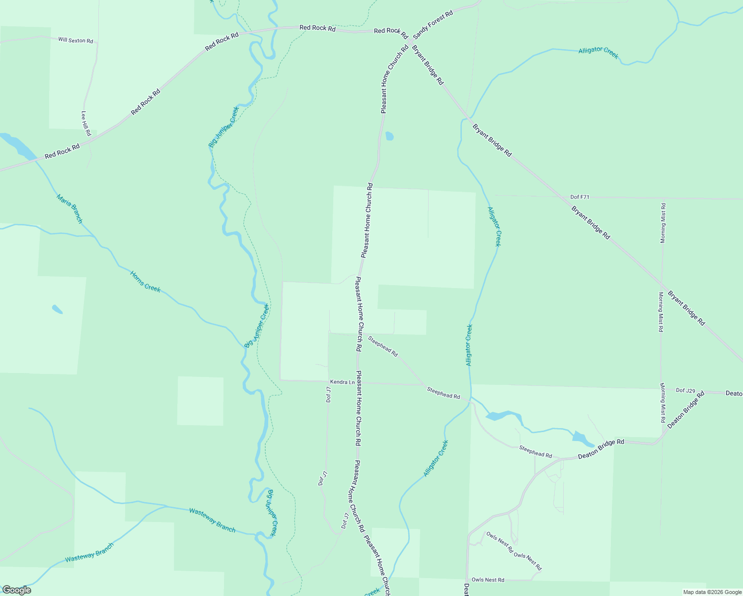 map of restaurants, bars, coffee shops, grocery stores, and more near 9176 Pleasant Home Road in Holt