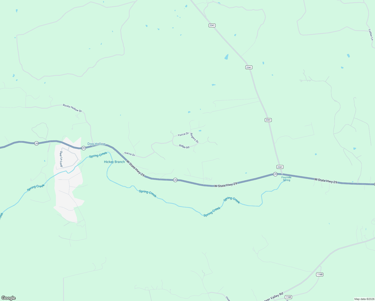 map of restaurants, bars, coffee shops, grocery stores, and more near 118 Ridge Road in Burnet