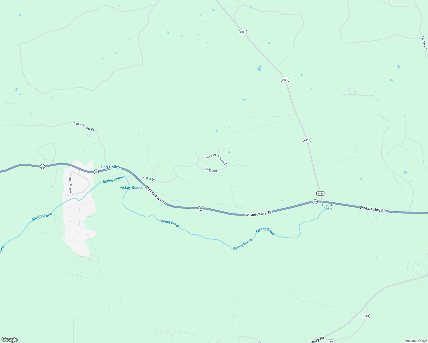 map of restaurants, bars, coffee shops, grocery stores, and more near 118 Ridge Road in Burnet