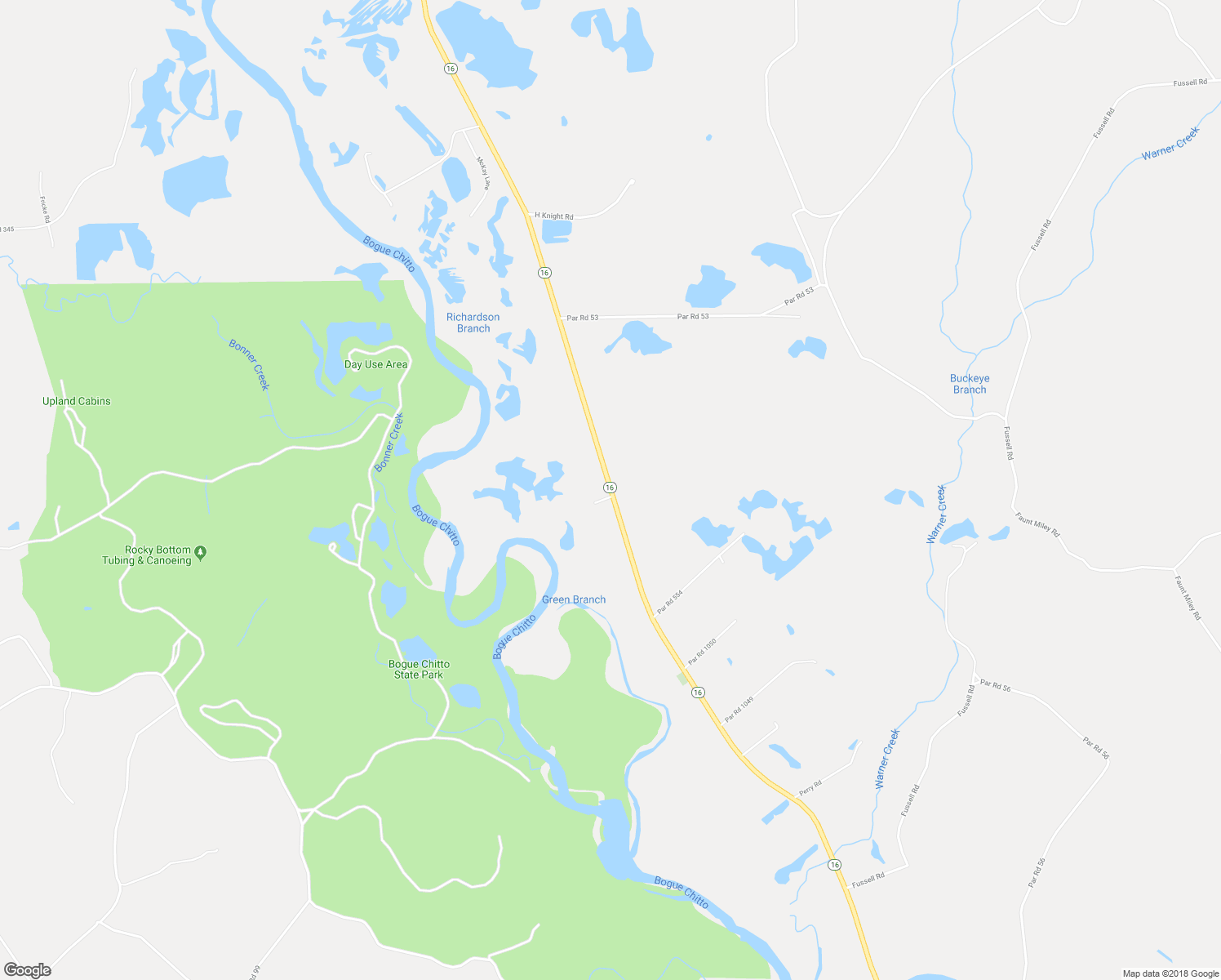 map of restaurants, bars, coffee shops, grocery stores, and more near Highway 16 in Franklinton