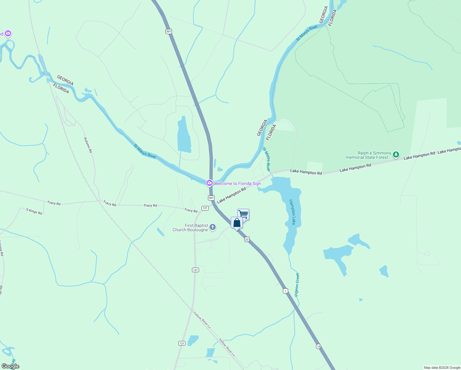 map of restaurants, bars, coffee shops, grocery stores, and more near 28154 Lake Hampton Road in Hilliard