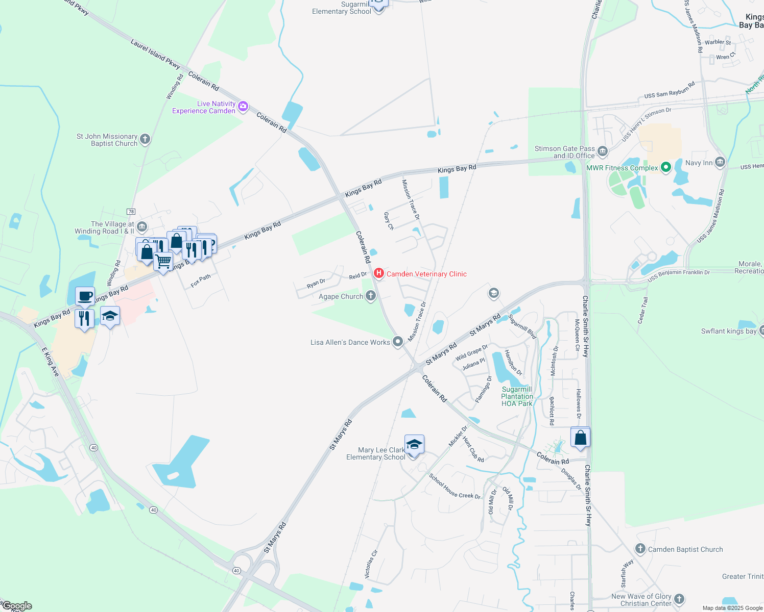 Kings Bay Road, St. Marys GA Walk Score