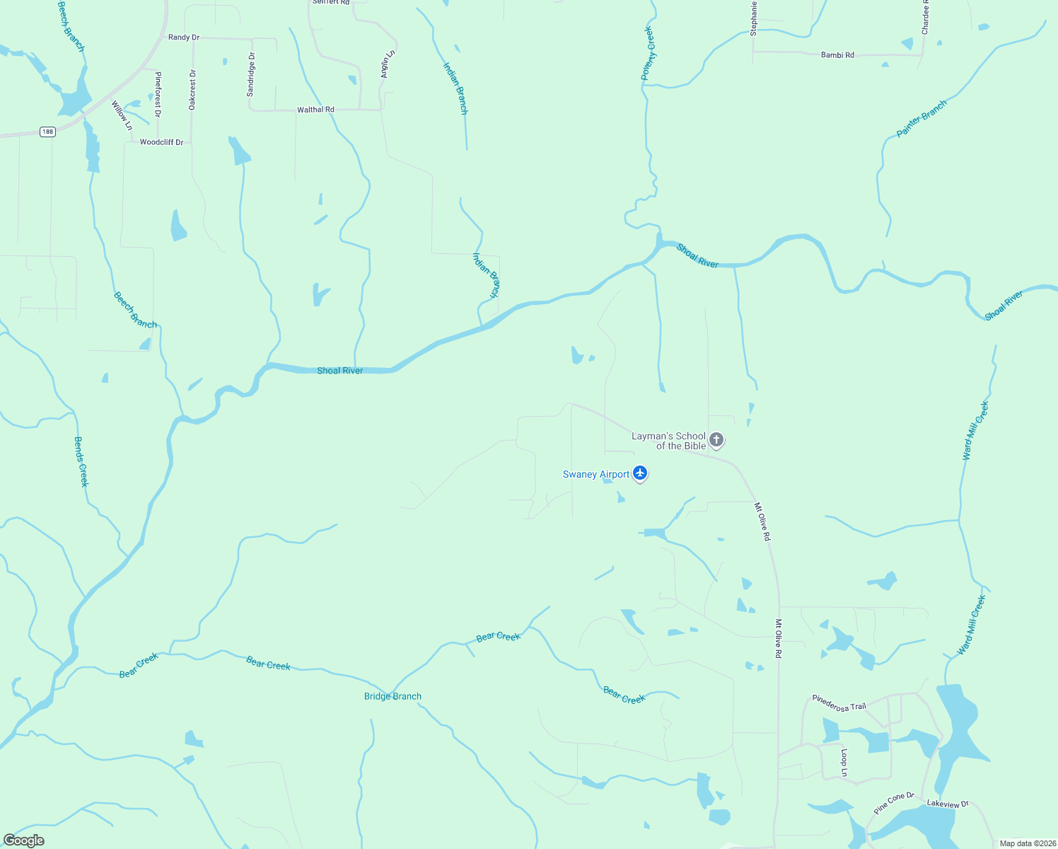 map of restaurants, bars, coffee shops, grocery stores, and more near 5753 Highland Hills Road in Crestview