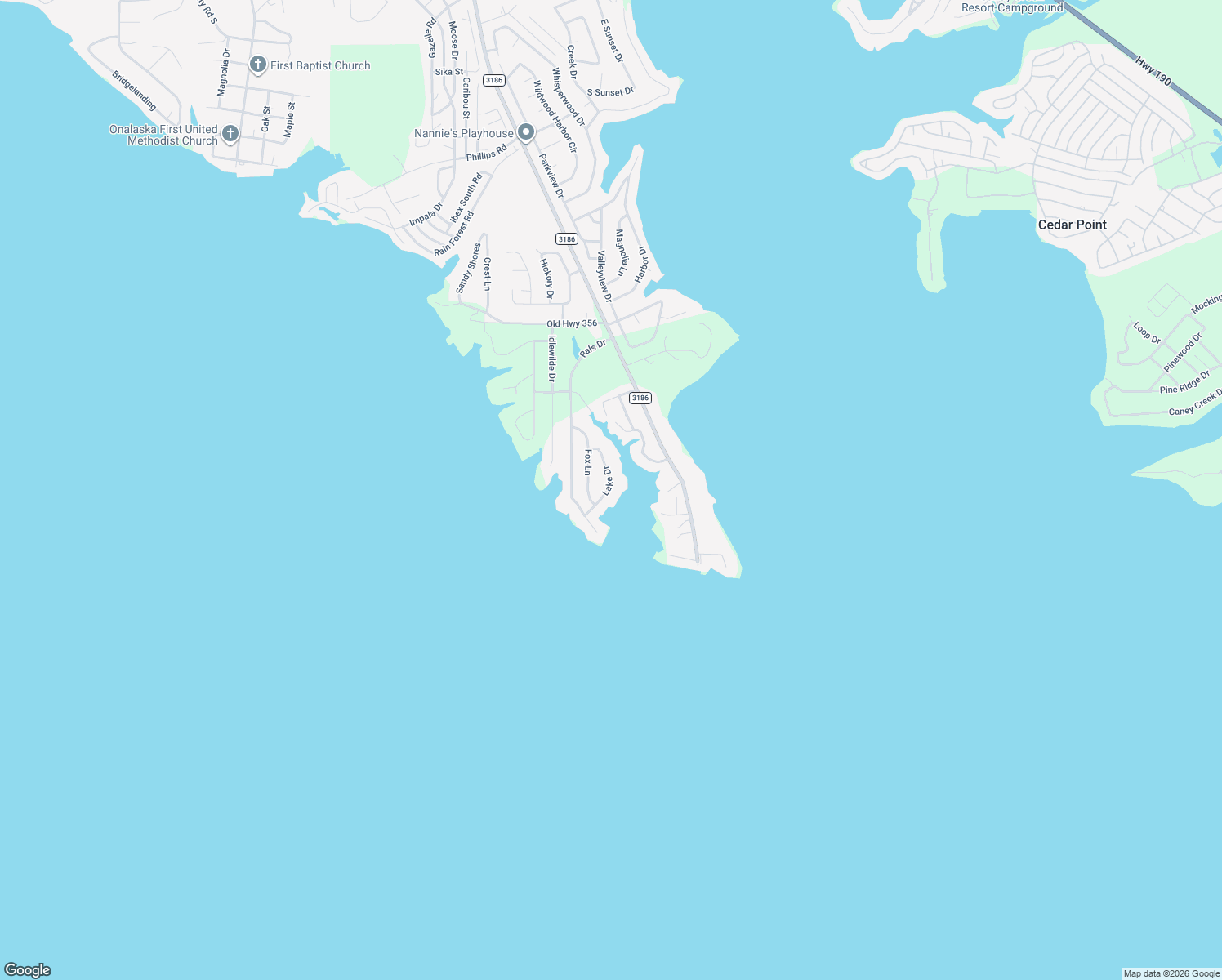 map of restaurants, bars, coffee shops, grocery stores, and more near 261 Lake Dr in Onalaska