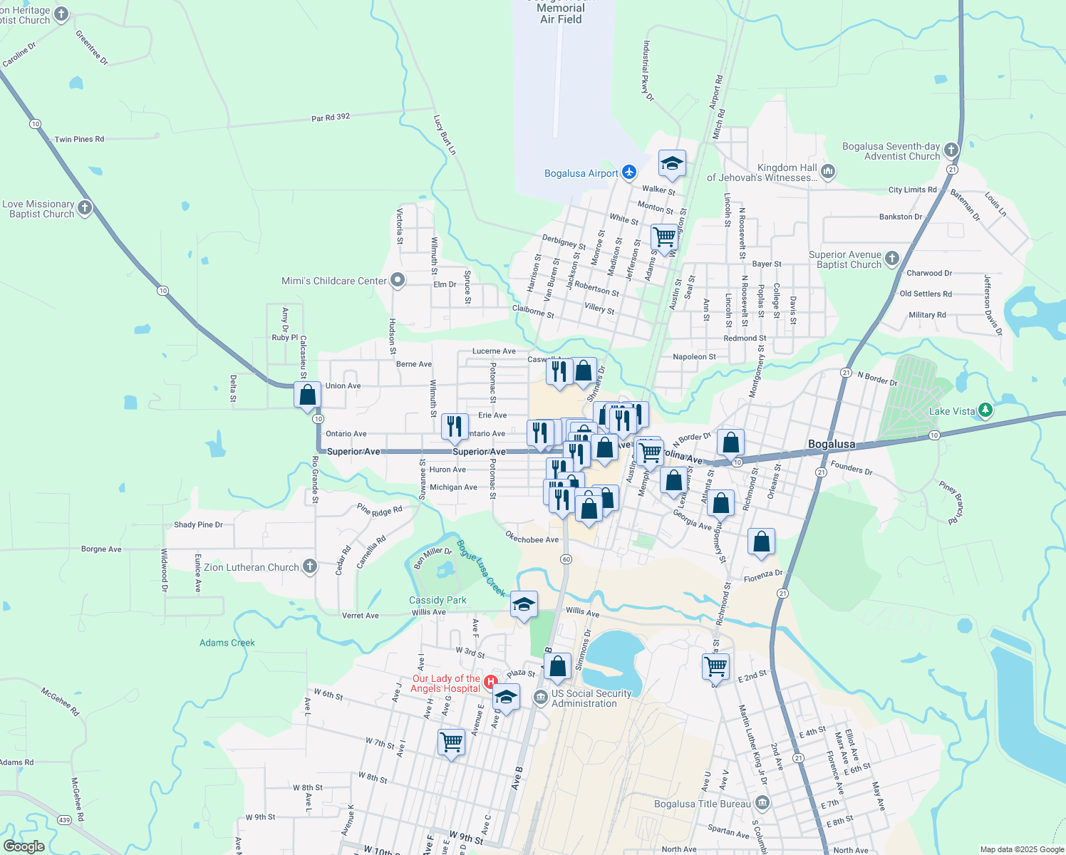 505 Sabine Street, Bogalusa LA Walk Score