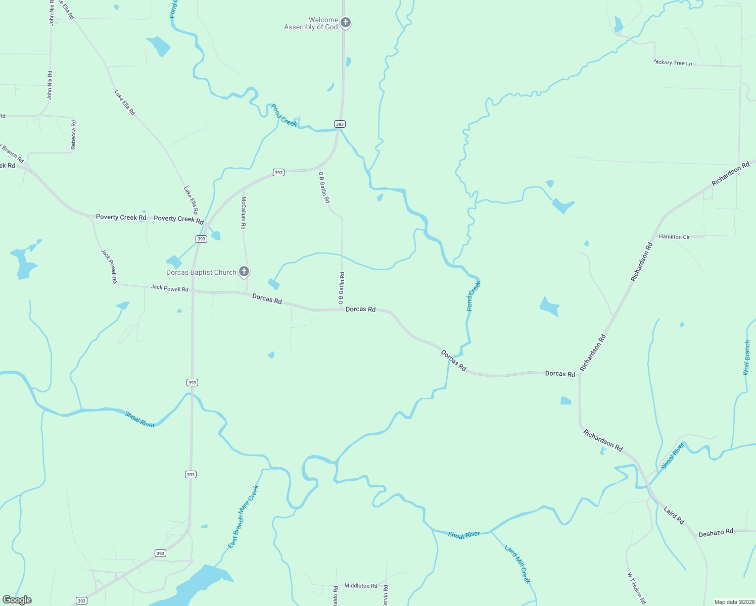 map of restaurants, bars, coffee shops, grocery stores, and more near 4625 Dorcas Road in Crestview