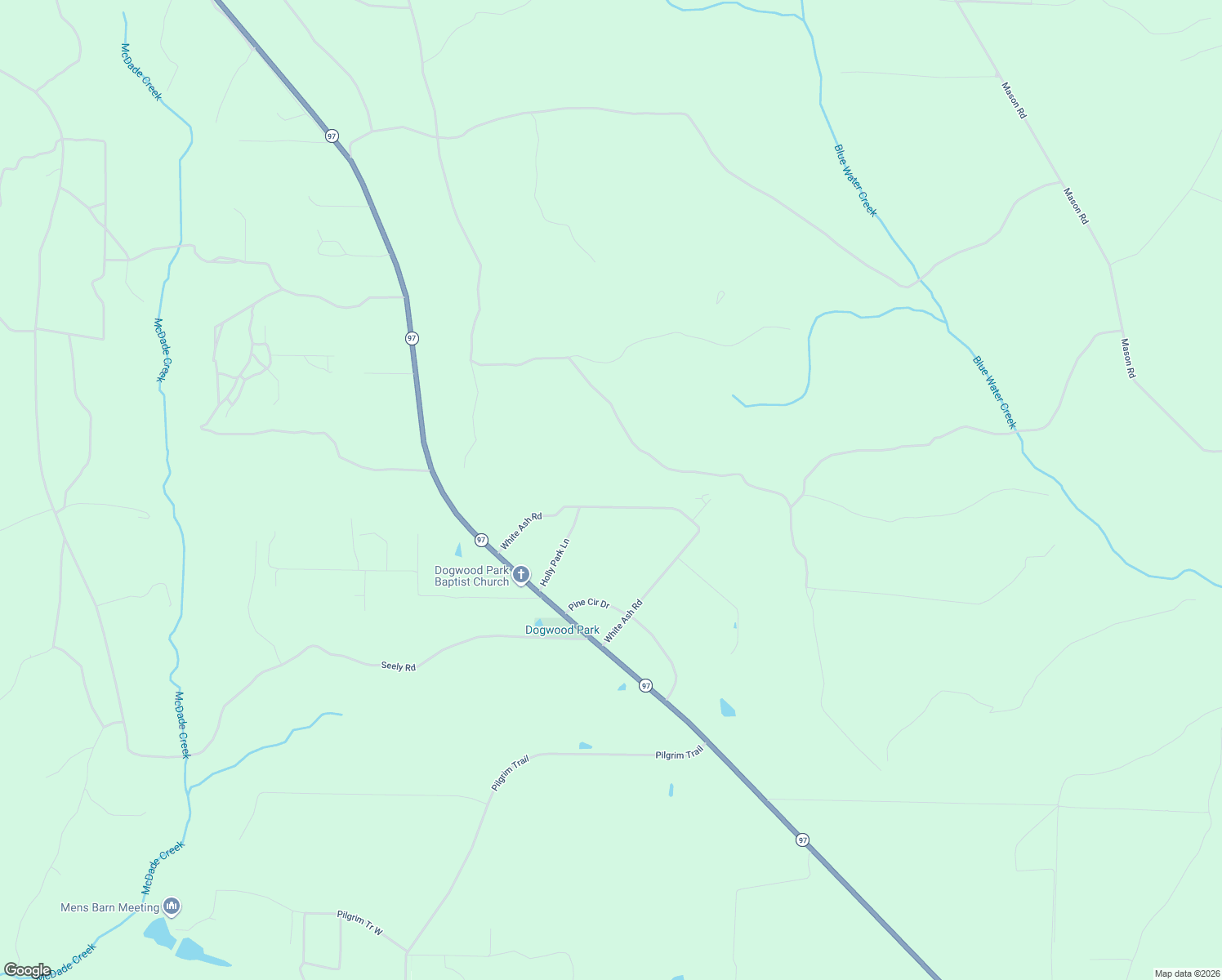 map of restaurants, bars, coffee shops, grocery stores, and more near 4664 White Ash Road in Molino