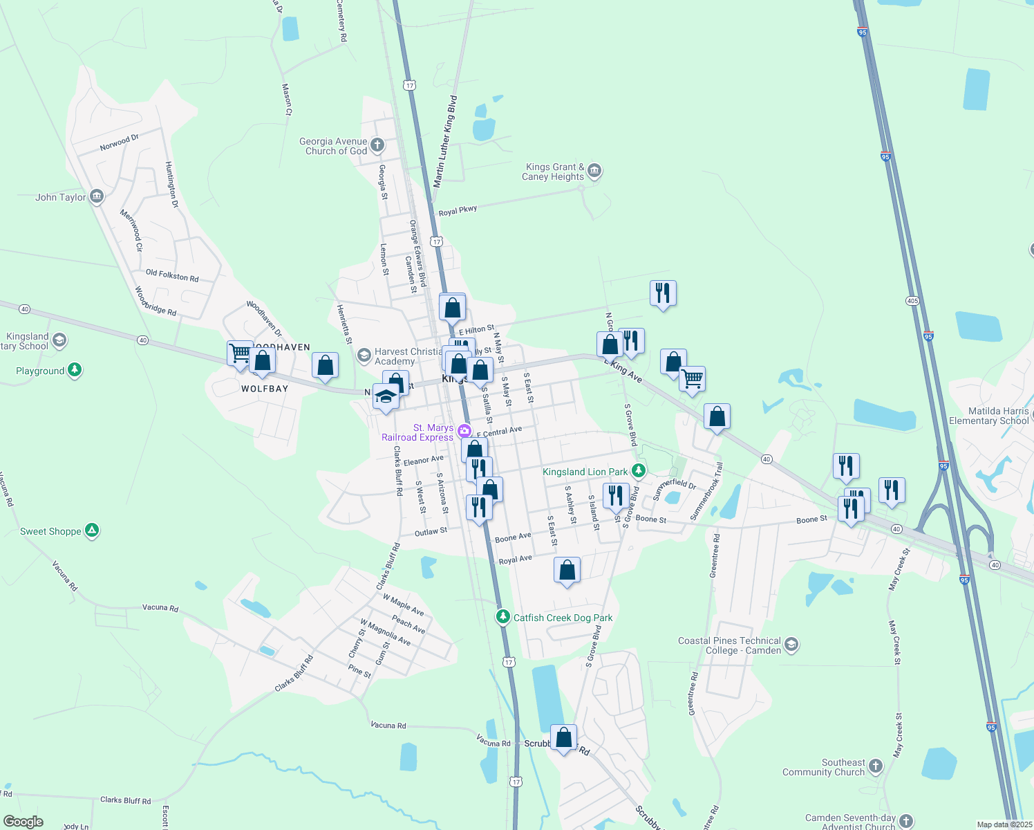 320 East Chester Street, Kingsland GA Walk Score