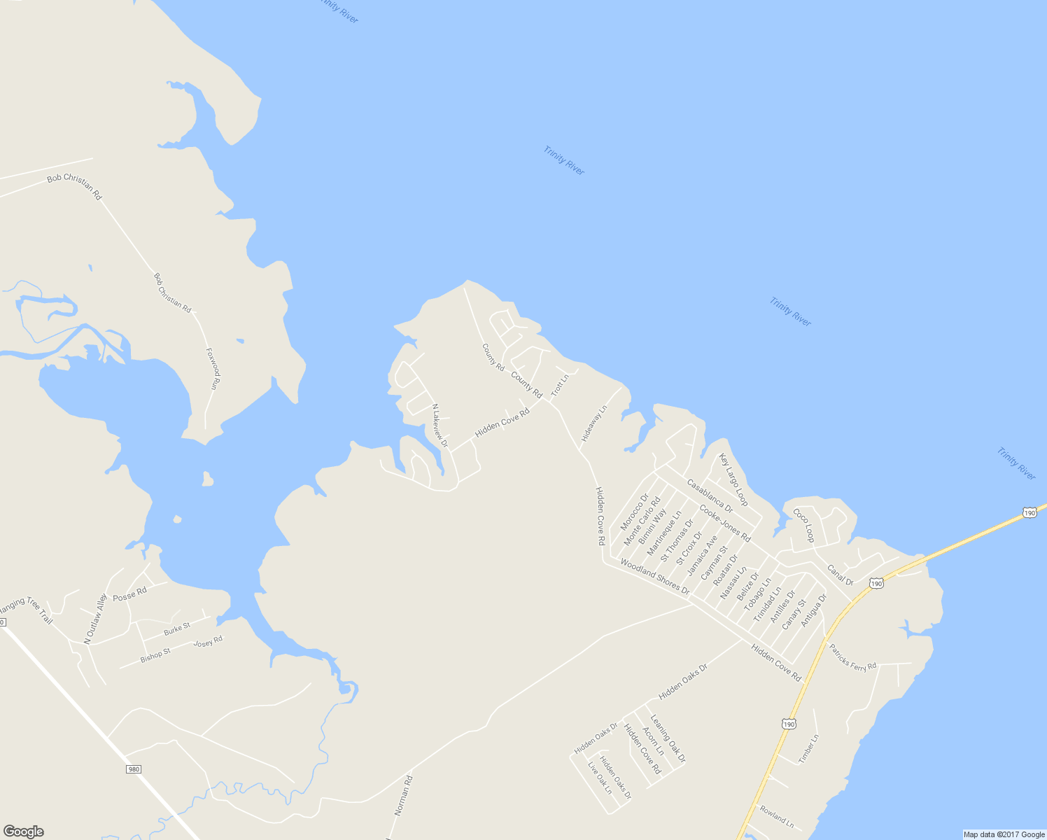 map of restaurants, bars, coffee shops, grocery stores, and more near 101 Hidden Cove Road in Point Blank