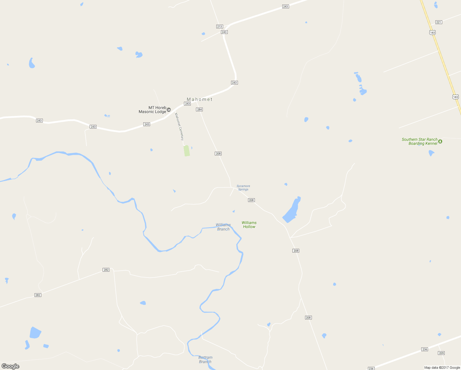 map of restaurants, bars, coffee shops, grocery stores, and more near 865 County Road 208 in Florence