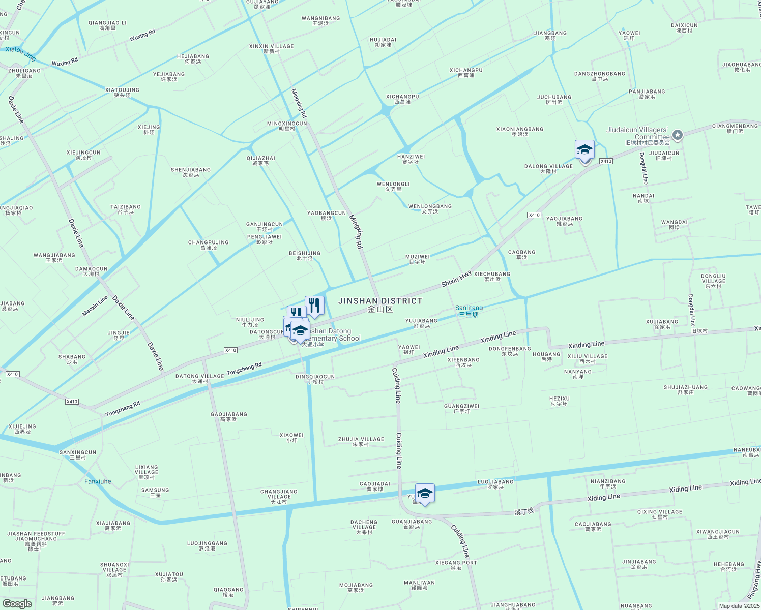 map of restaurants, bars, coffee shops, grocery stores, and more near in 