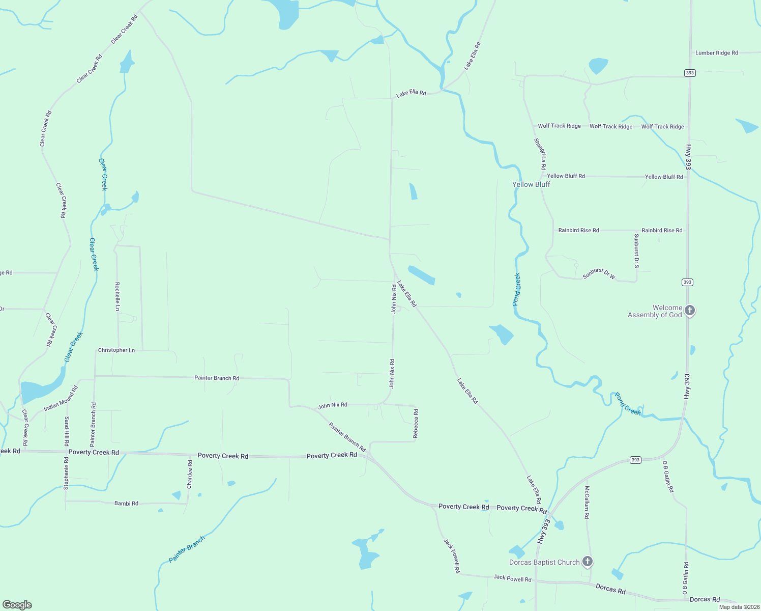 map of restaurants, bars, coffee shops, grocery stores, and more near 6162 John Nix Road in Crestview