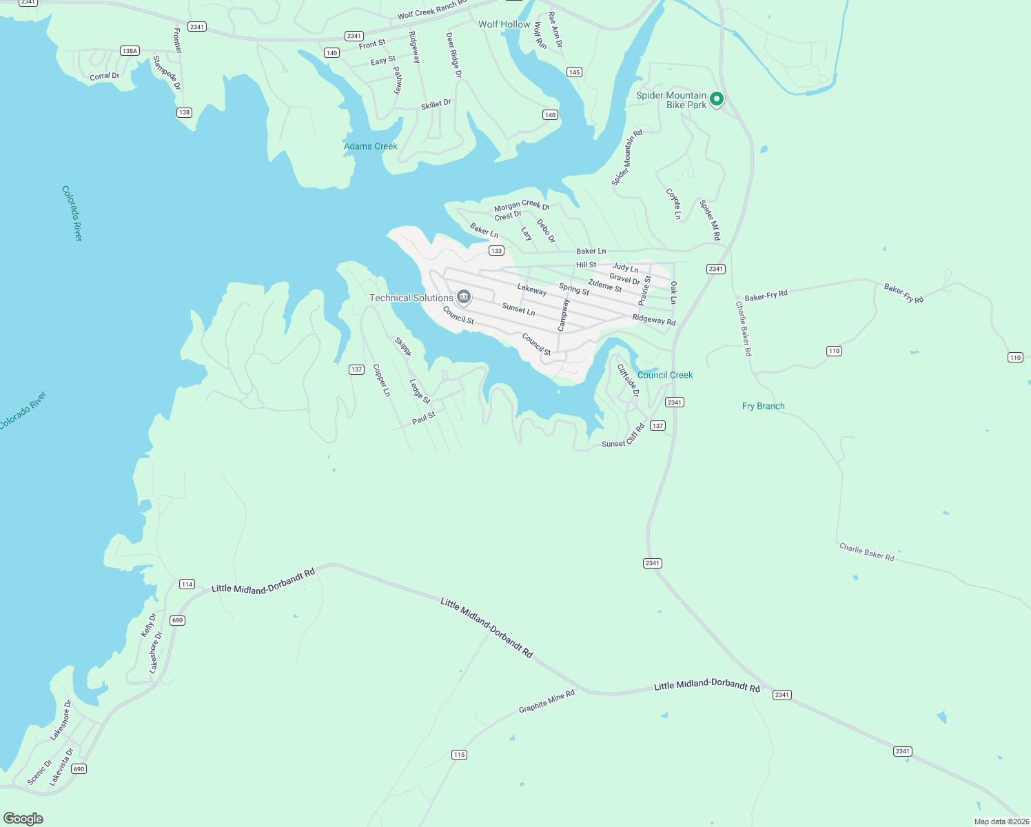 map of restaurants, bars, coffee shops, grocery stores, and more near 1240 County Road 137 in Burnet