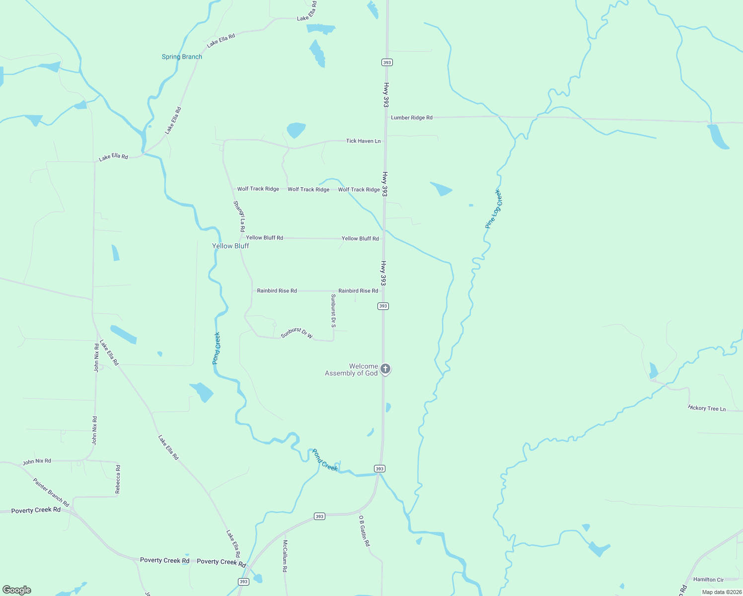 map of restaurants, bars, coffee shops, grocery stores, and more near 4584 Rainbird Rise Road in Crestview