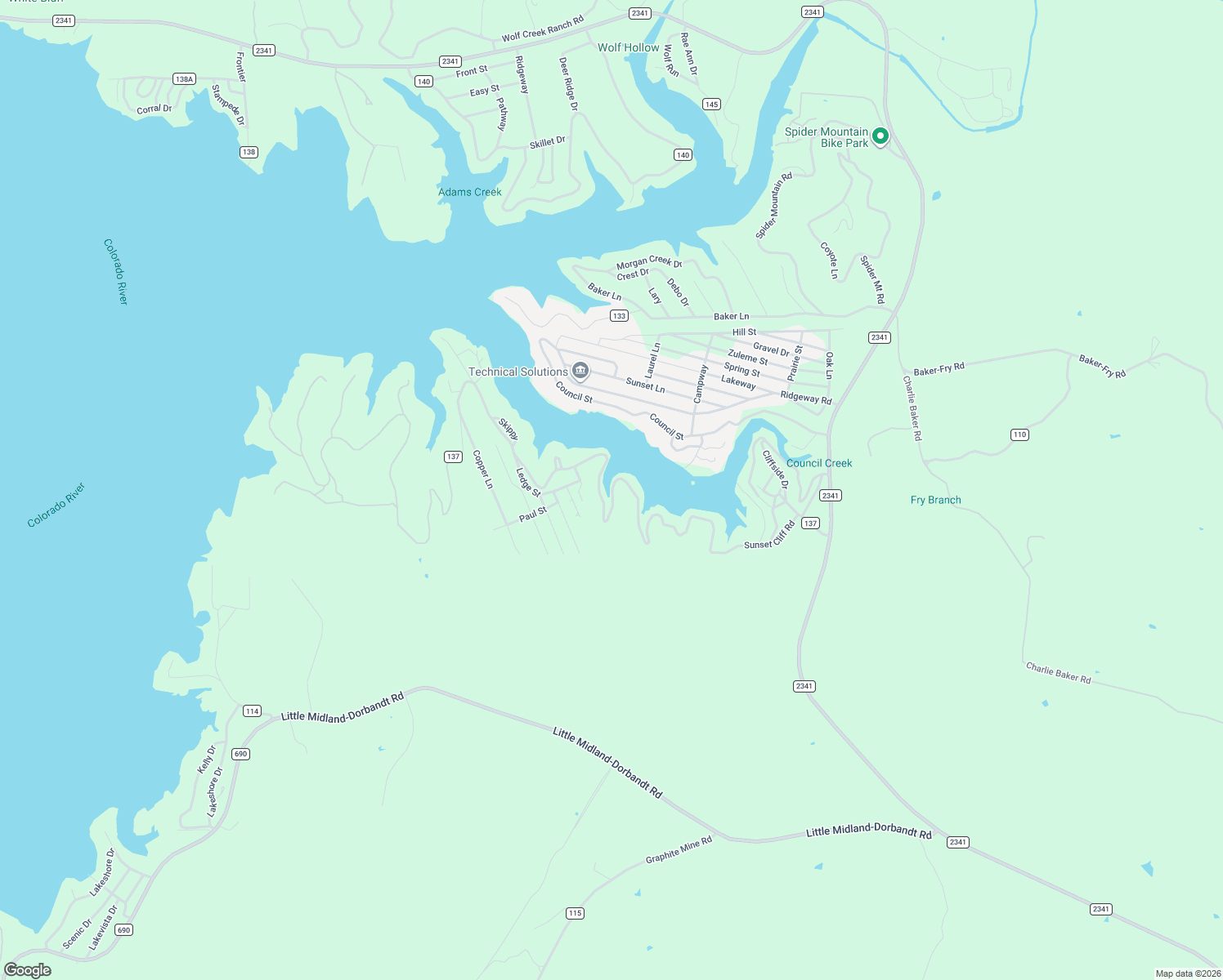map of restaurants, bars, coffee shops, grocery stores, and more near 1518 County Road 137 in Burnet
