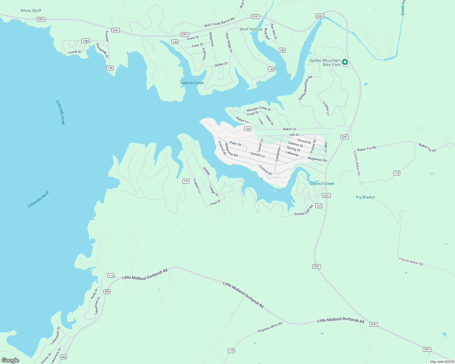 map of restaurants, bars, coffee shops, grocery stores, and more near 110 King Plaza in Burnet