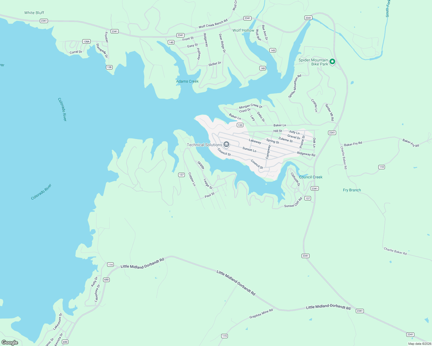 map of restaurants, bars, coffee shops, grocery stores, and more near 110 King Plaza in Burnet