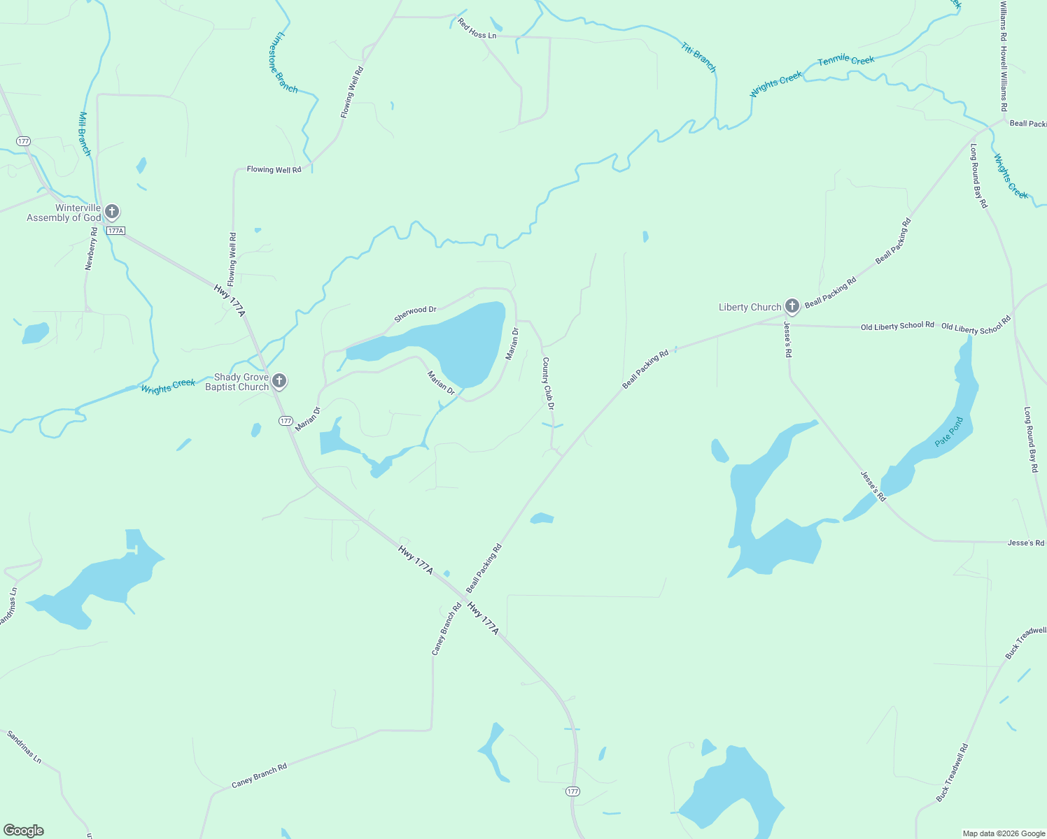 map of restaurants, bars, coffee shops, grocery stores, and more near 2761 Muir Lane in Bonifay
