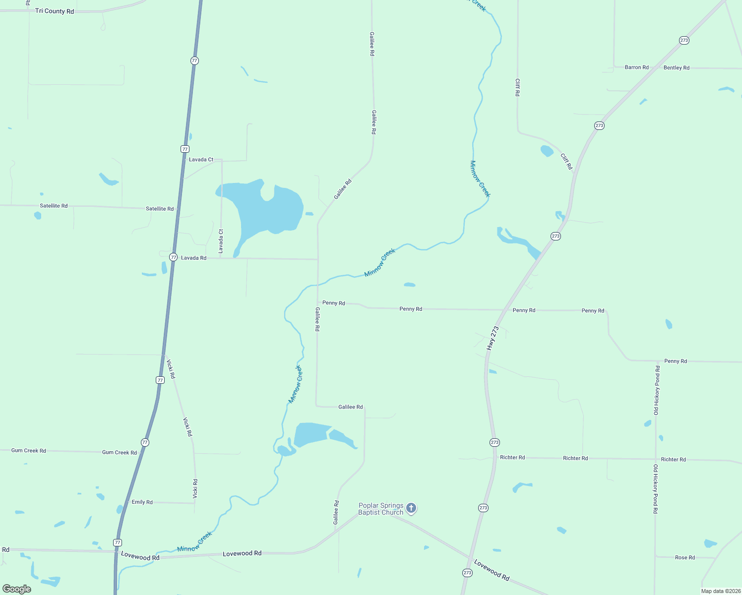 map of restaurants, bars, coffee shops, grocery stores, and more near 1032 Penny Road in Graceville