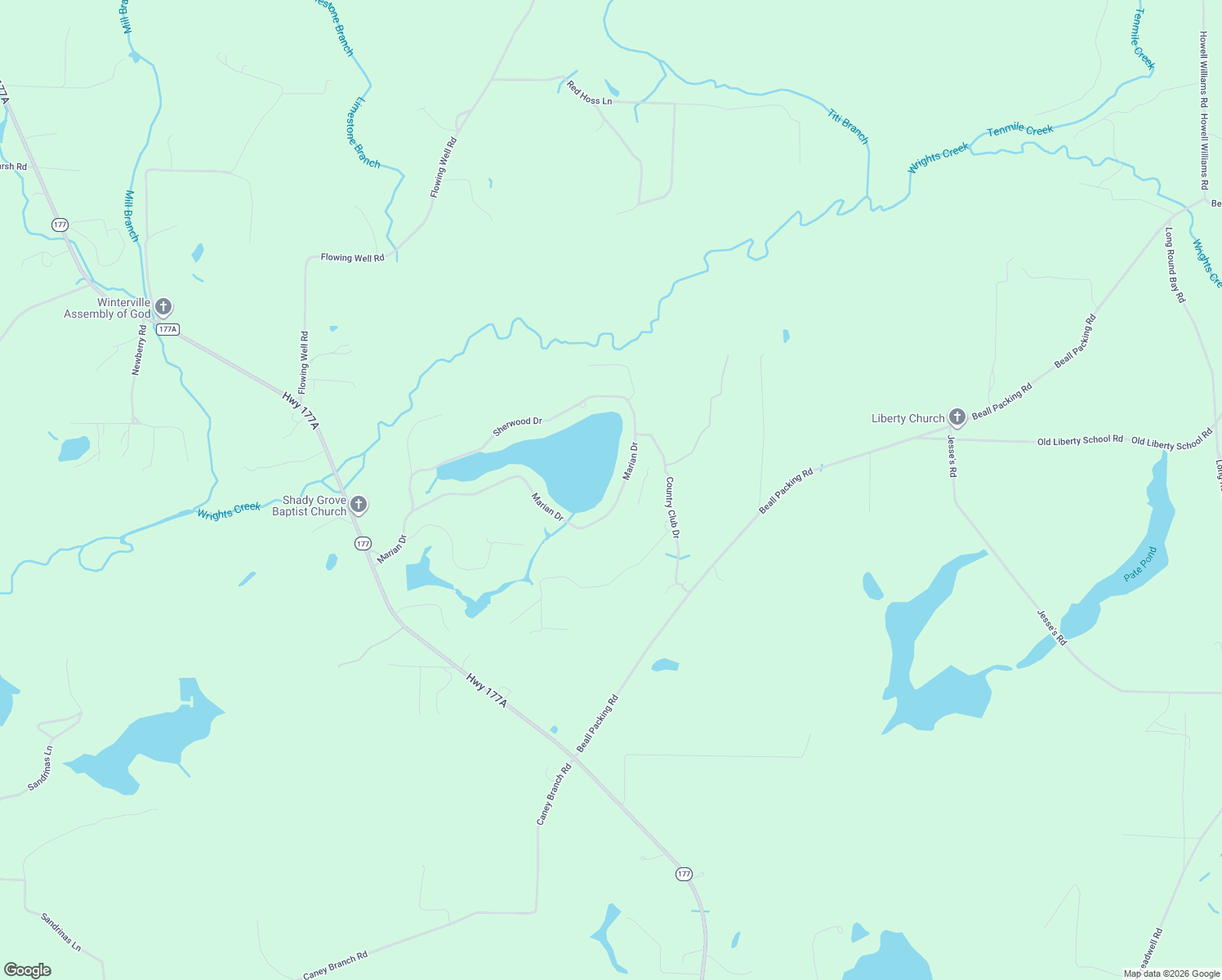 map of restaurants, bars, coffee shops, grocery stores, and more near 2731 Marian Drive in Bonifay