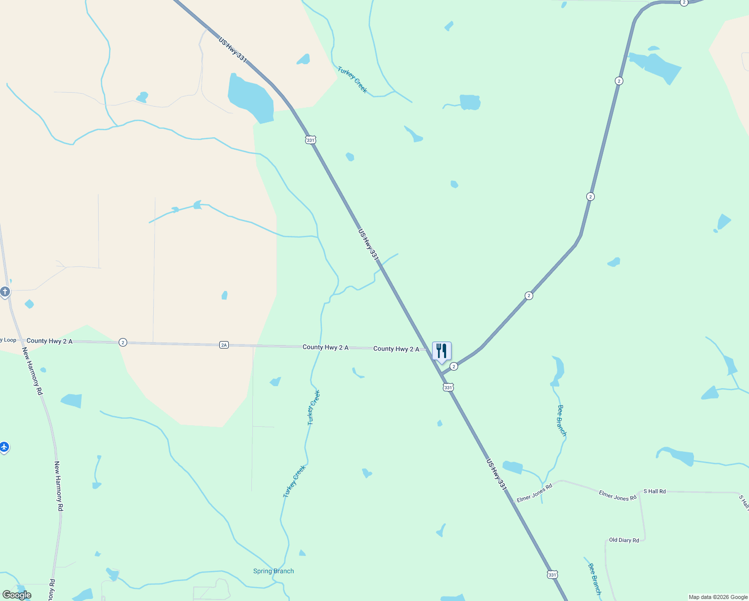 map of restaurants, bars, coffee shops, grocery stores, and more near 10917 U.S. 331 in DeFuniak Springs