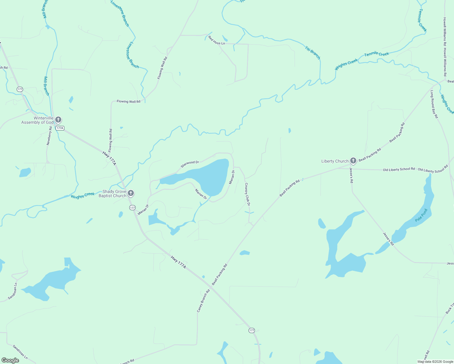 map of restaurants, bars, coffee shops, grocery stores, and more near 2735 Marian Drive in Bonifay