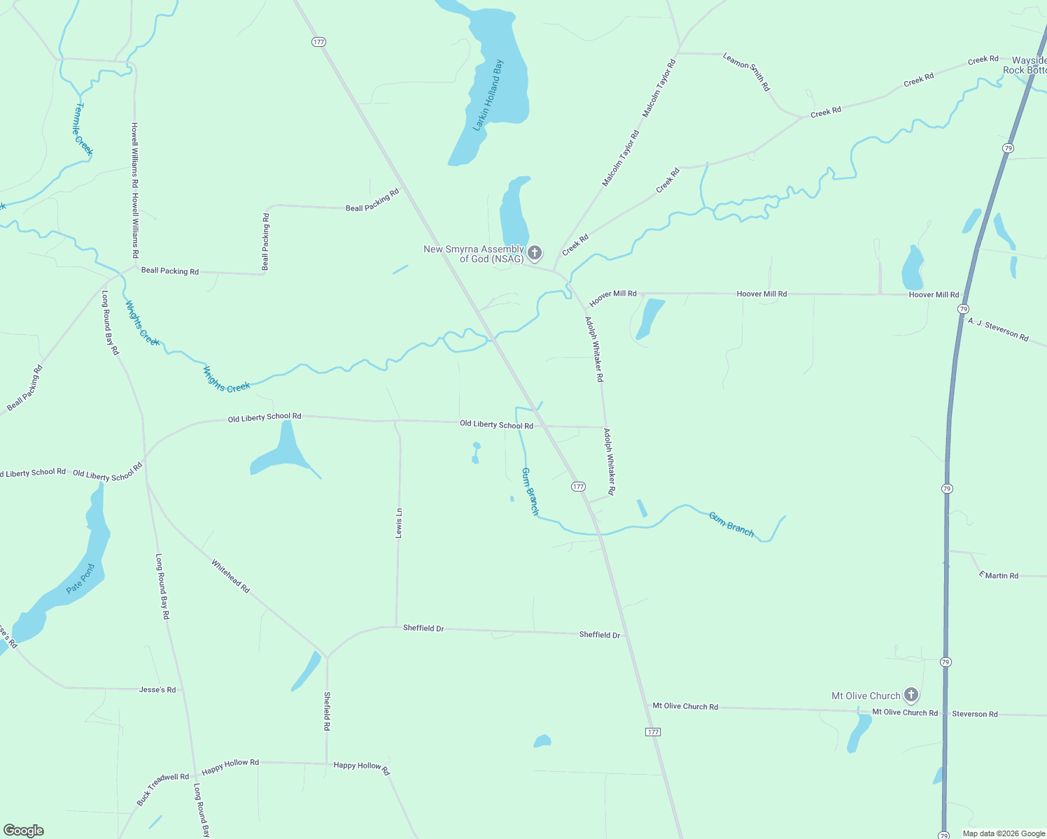 map of restaurants, bars, coffee shops, grocery stores, and more near 3041 Old Liberty School Road in Bonifay