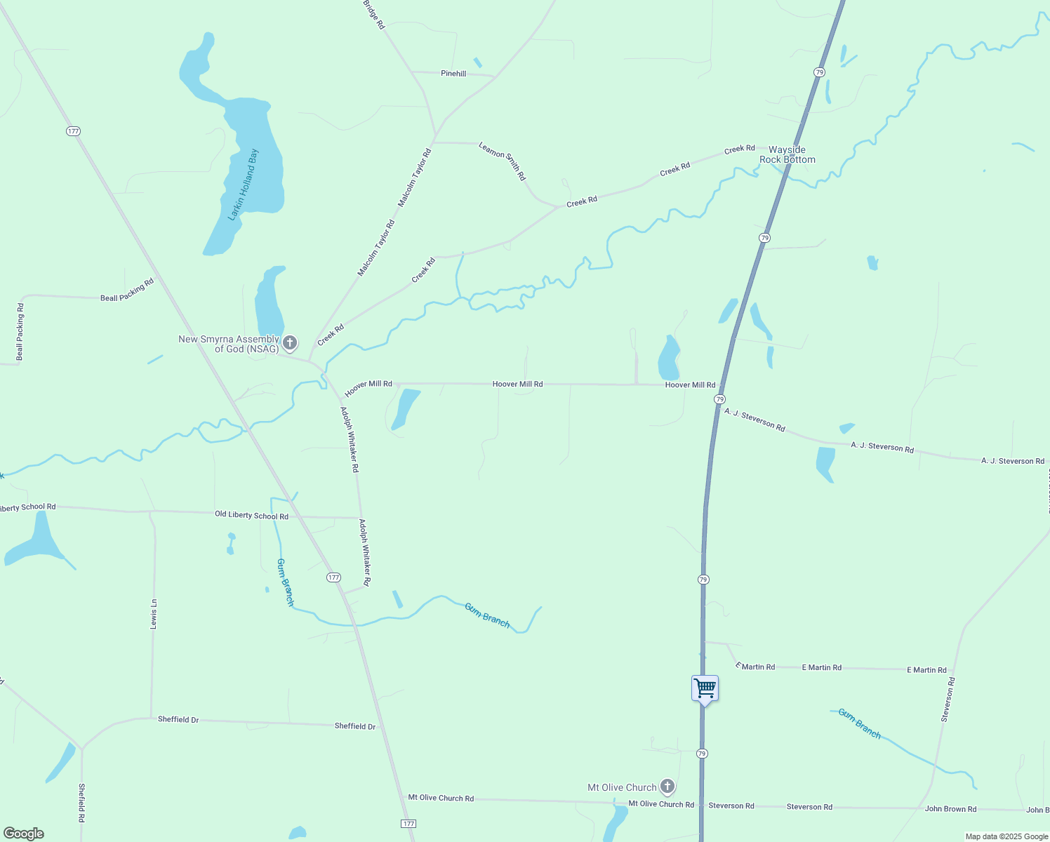 map of restaurants, bars, coffee shops, grocery stores, and more near 1865 Bobby Bush Lane in Bonifay