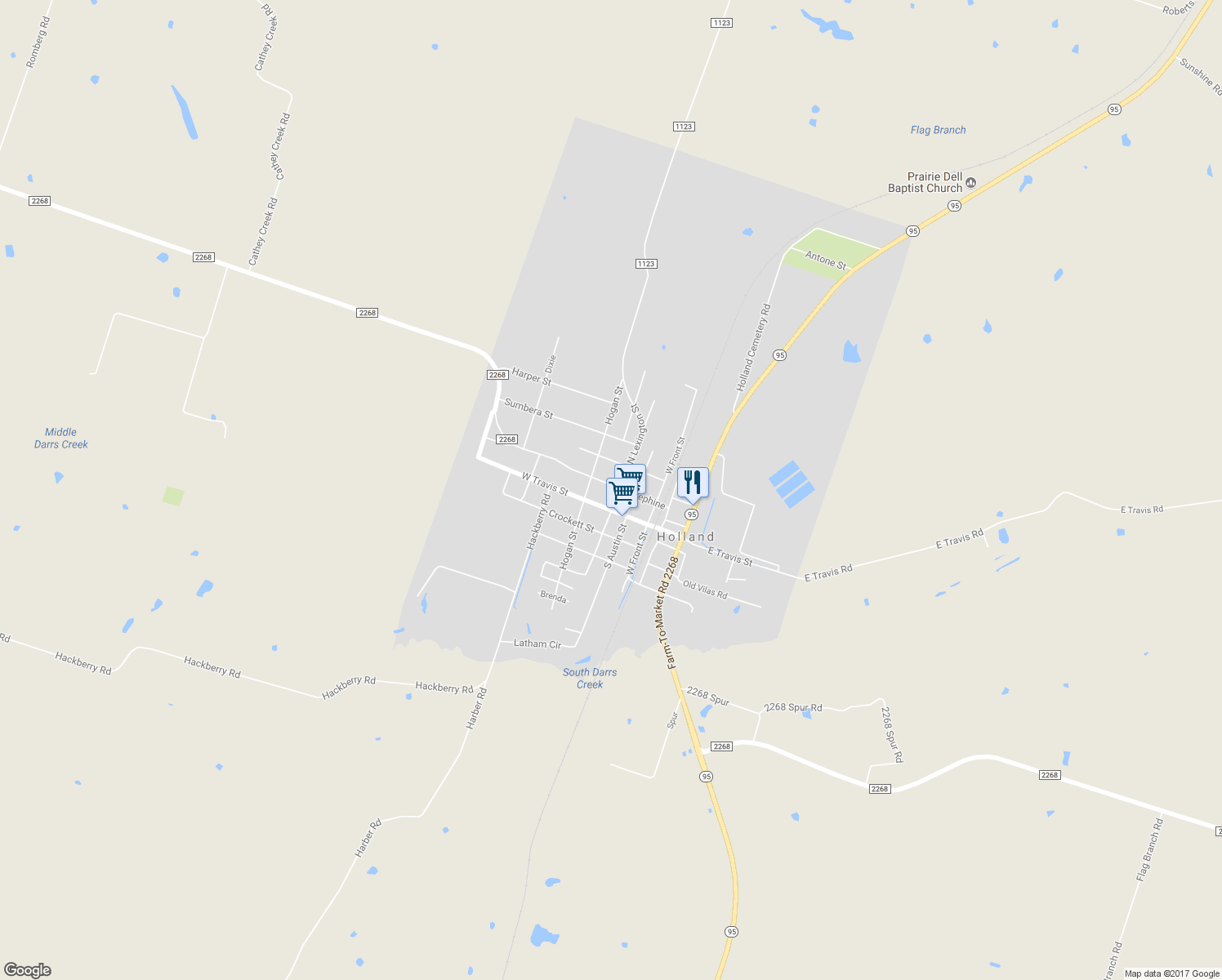 map of restaurants, bars, coffee shops, grocery stores, and more near 301 Josephine in Holland