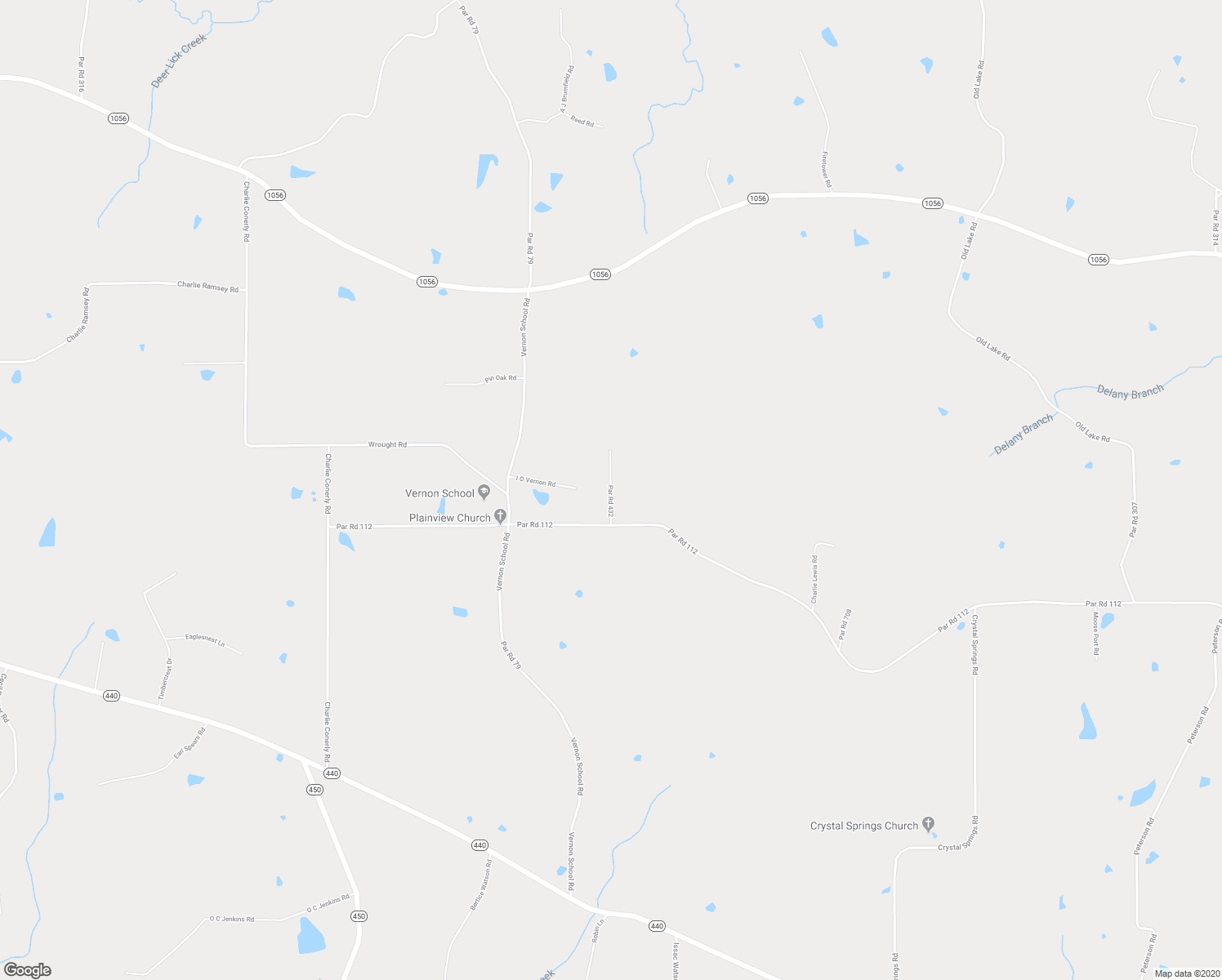 map of restaurants, bars, coffee shops, grocery stores, and more near 25059 Par Road 432 in Mount Hermon