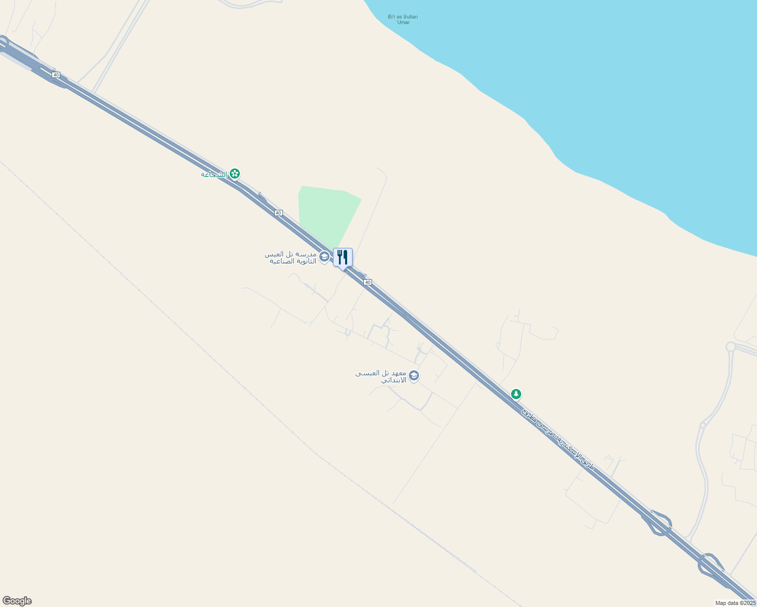 map of restaurants, bars, coffee shops, grocery stores, and more near in El Alamein
