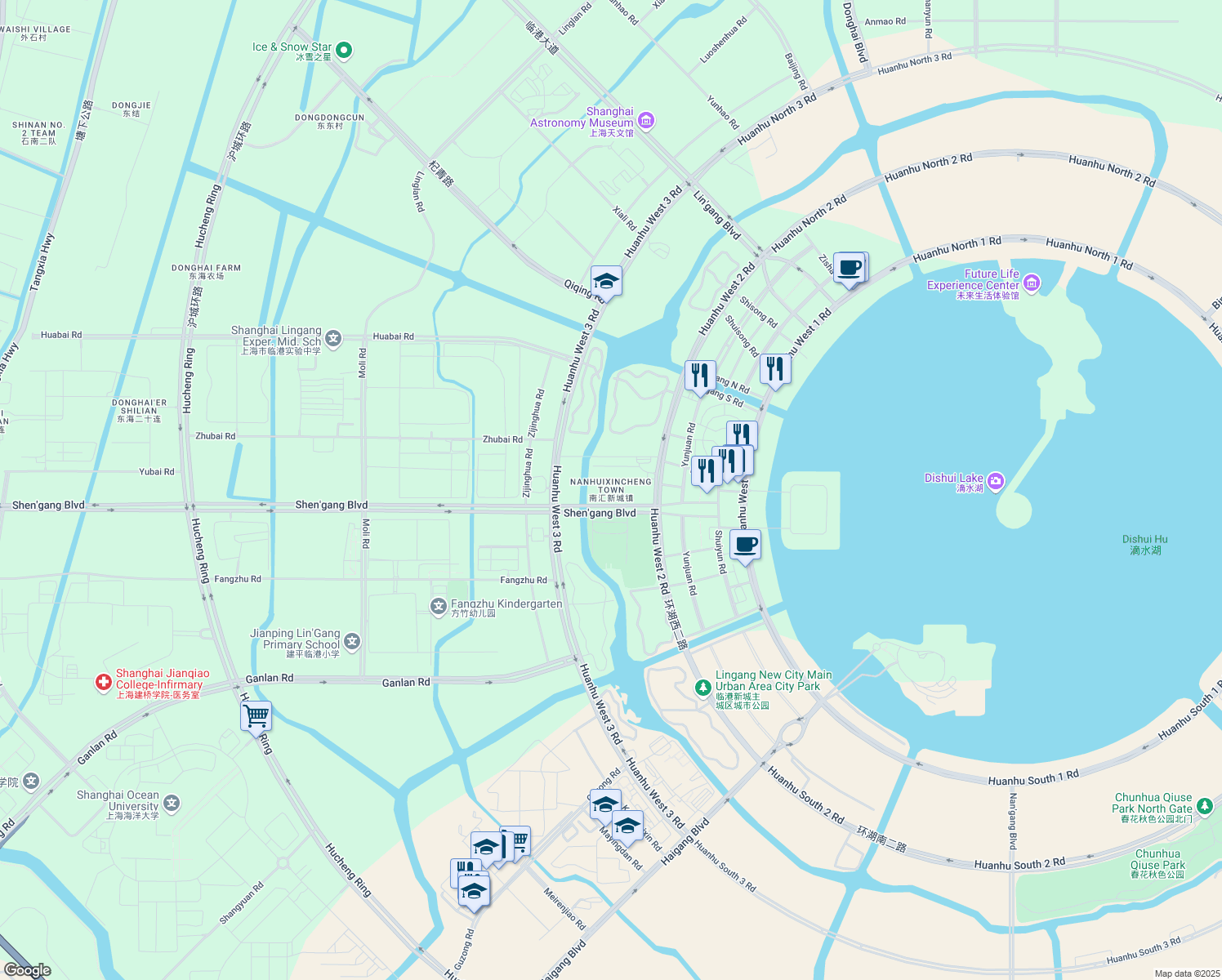 map of restaurants, bars, coffee shops, grocery stores, and more near in 